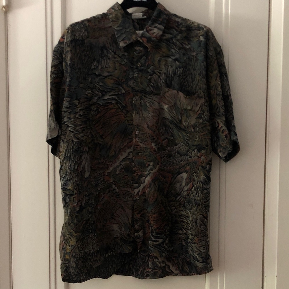 Christian Dior silk short sleeve shirt